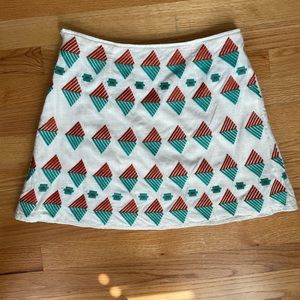 THML mini skirt with embroidery